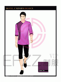 桑拿spa按摩技師制服設(shè)計817