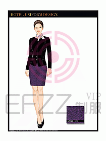 桑拿水療會所前臺服務(wù)員制服190