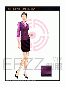 桑拿水療會所前臺服務(wù)員制服193