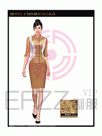 SPA水療會(huì)所服務(wù)員制服設(shè)計(jì)圖314