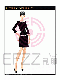 SPA水療會(huì)所服務(wù)員制服設(shè)計(jì)圖325