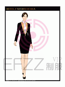 酒店大堂經(jīng)理服務制服設計625