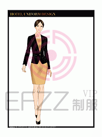 酒店大堂經(jīng)理服務(wù)制服設(shè)計637