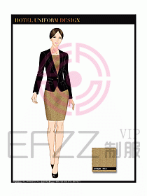 酒店大堂經(jīng)理服務(wù)制服設(shè)計636