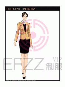 酒店大堂經(jīng)理服務(wù)制服設(shè)計649