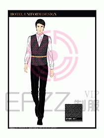 酒店西餐服務(wù)員制服設(shè)計圖852