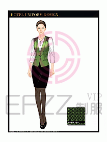 酒店西餐服務(wù)員制服設(shè)計(jì)圖860