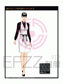 酒店西餐服務(wù)員制服設(shè)計(jì)圖857