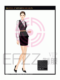 酒店西餐服務(wù)員制服設(shè)計(jì)圖858
