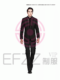 男職業(yè)裝西服設計圖334