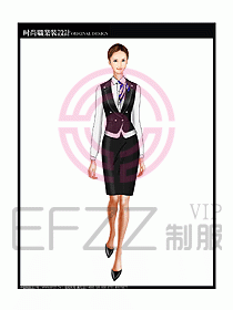 女職業(yè)裝襯衫馬夾設(shè)計圖217