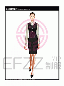 女職業(yè)裝襯衫馬夾設(shè)計圖218