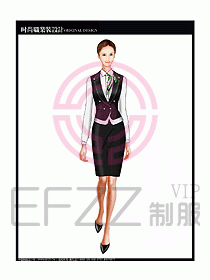 女職業(yè)裝襯衫馬夾設(shè)計圖216