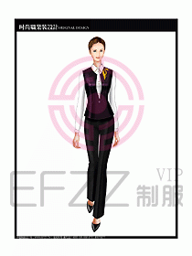 女職業(yè)裝襯衫馬夾設(shè)計圖239