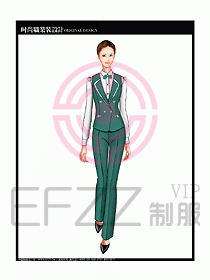 女職業(yè)裝襯衫馬夾設(shè)計(jì)圖271