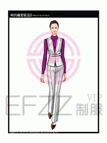 女職業(yè)裝襯衫馬夾設計圖273