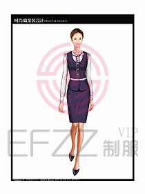 女職業(yè)裝襯衫馬夾設(shè)計圖281