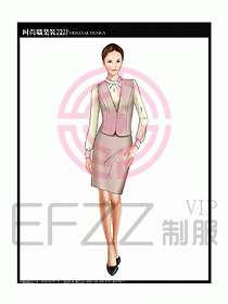 女職業(yè)裝襯衫馬夾設(shè)計(jì)圖289