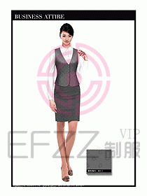 空姐職業(yè)服裝設計效果圖416