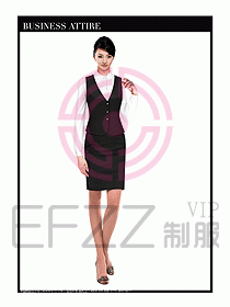 空姐職業(yè)服裝設(shè)計(jì)效果圖425