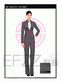 空姐職業(yè)服裝設計效果圖432