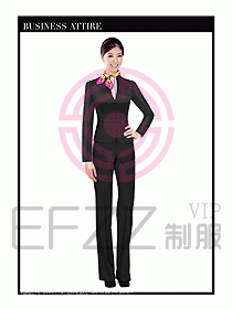 空姐職業(yè)服裝設計效果圖434