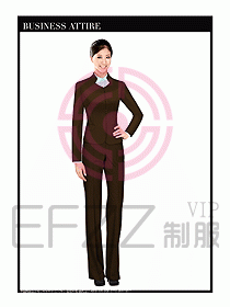 空姐職業(yè)服裝設(shè)計(jì)效果圖438