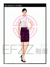 空姐職業(yè)服裝設(shè)計(jì)效果圖437