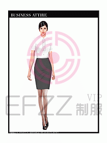 空姐職業(yè)服裝設(shè)計效果圖457