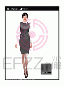 空姐職業(yè)服裝設(shè)計效果圖456