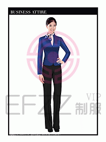空姐職業(yè)服裝設計效果圖463