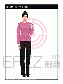 女時(shí)尚OL職業(yè)裝設(shè)計(jì)圖980