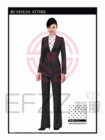 女時尚OL職業(yè)裝設(shè)計圖990