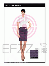 空姐職業(yè)服裝設計效果圖479