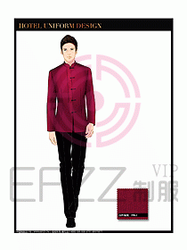 酒店中餐服務(wù)員制服設(shè)計圖1308