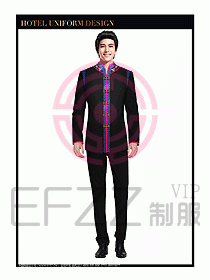 酒店中餐服務(wù)員制服設(shè)計(jì)圖1326