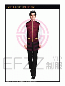 酒店中餐服務(wù)員制服設(shè)計(jì)圖1332