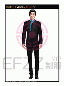 酒店中餐服務(wù)員制服設(shè)計(jì)圖1330