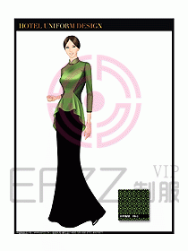 酒店餐飲咨客制服設(shè)計圖633