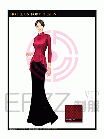 酒店餐飲咨客制服設(shè)計(jì)圖634