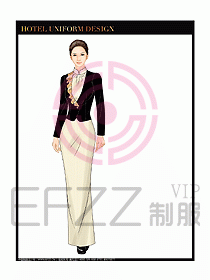 酒店餐飲咨客制服設(shè)計(jì)圖638