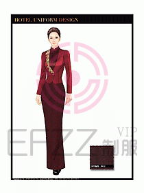 酒店餐飲咨客制服設計圖637