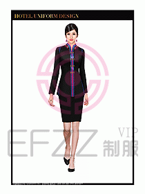 酒店餐飲咨客制服設計圖643