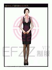 酒店西餐廳領班制服設計圖066