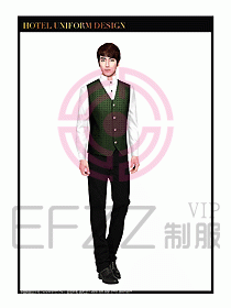 餐飲西餐廳服務(wù)員制服設(shè)計圖863