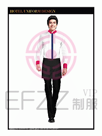 餐飲西餐廳服務(wù)員制服設(shè)計(jì)圖871