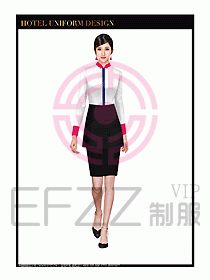 餐飲西餐廳服務員制服設(shè)計圖870