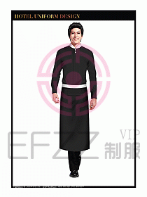 餐飲西餐廳服務(wù)員制服設(shè)計(jì)圖873