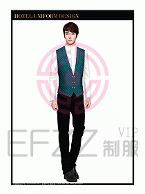 餐飲西餐廳服務(wù)員制服設(shè)計(jì)圖875
