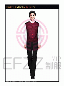 餐飲西餐廳服務(wù)員制服設(shè)計(jì)圖881